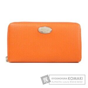 Furla logo plate long Wallet leather